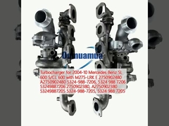 شاحن توربو لشركة مرسيدس بنز SL 600 S/CL 600 2004-10 مع M275-LRK E 2750902480 A2750902480 5324-988-7206, 5324 988 7206 53249887206 2750902380, A2750902380 53249887205 5324-988-7205, 5324 988 7205